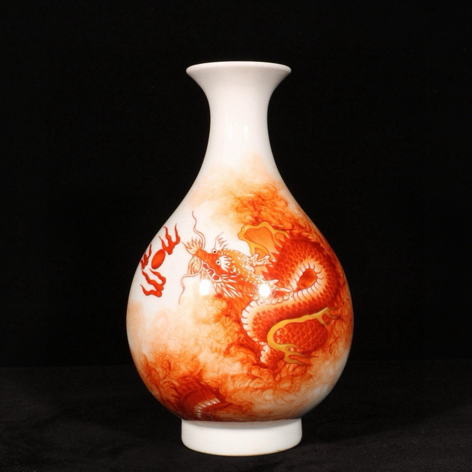 An Exquisite Iron-Red Dragon Pattern Pot - 2