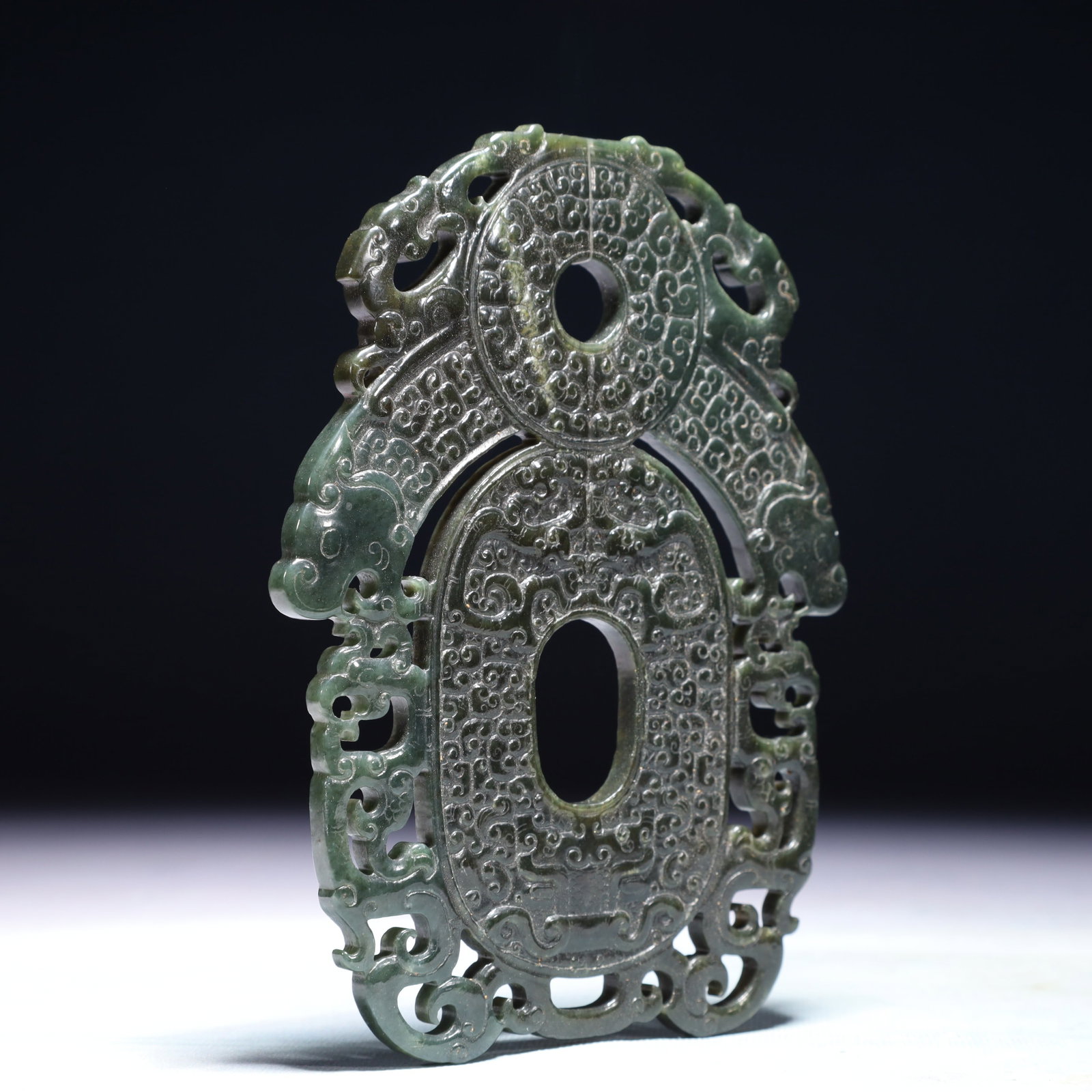 An Exquisite Jasper Dragon Pattern Pendant - 5