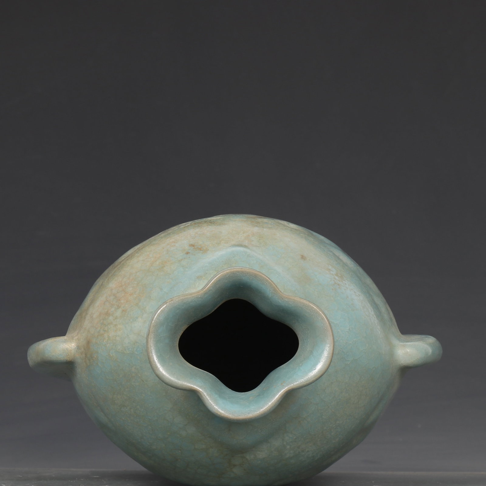 An Exquisite Ru yao Fish Pattern Double-Ears Vase - 8