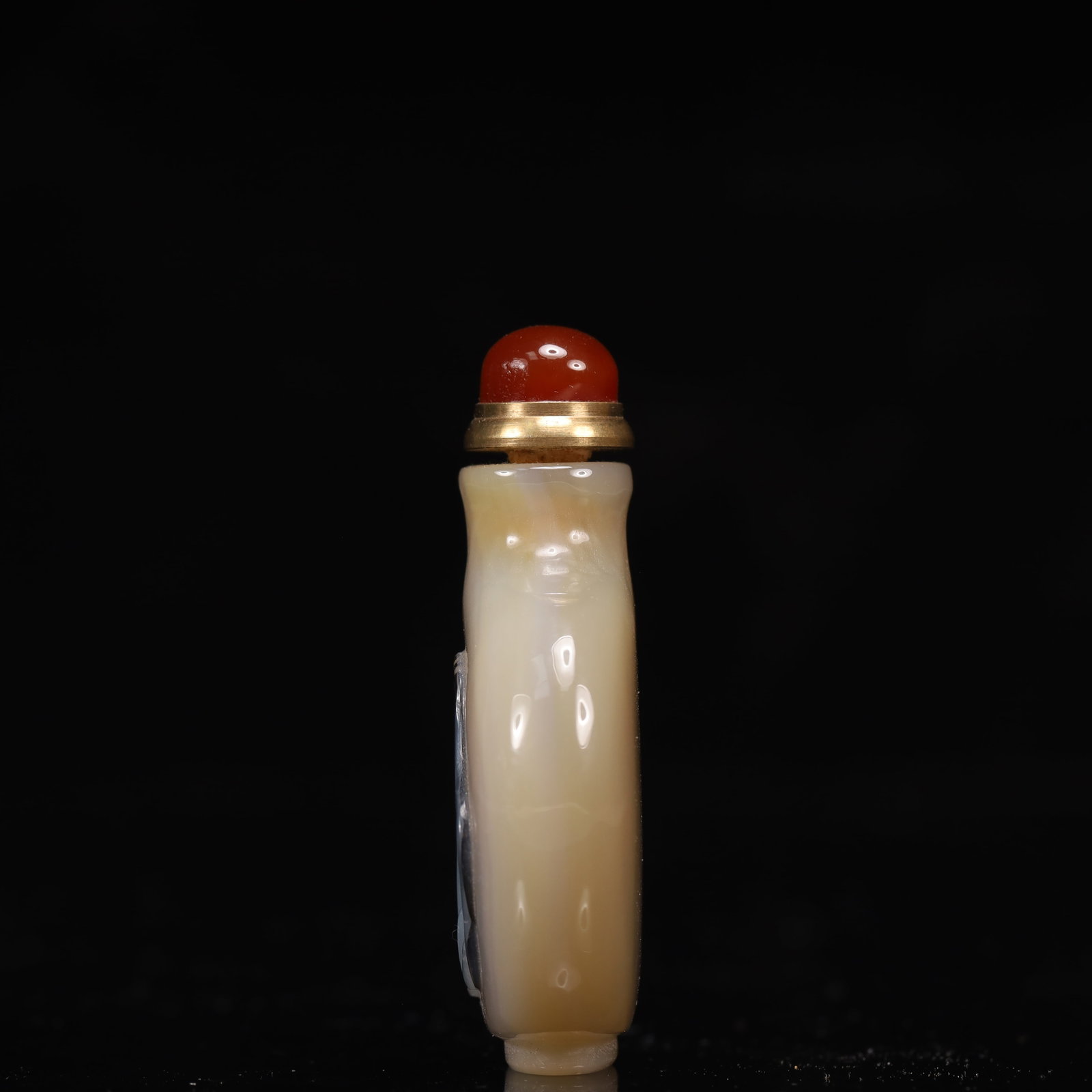 An Exquisite Agate Frog Pattern Snuff Bottle - 6