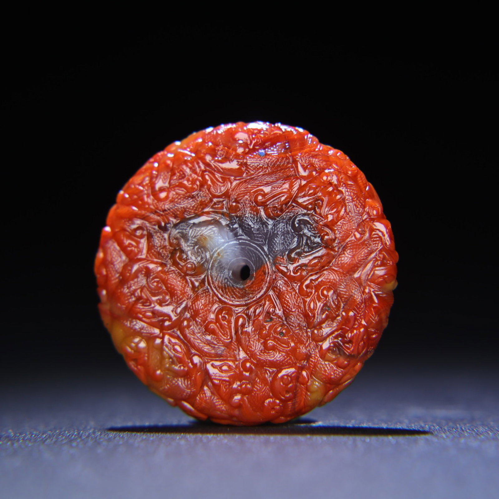 An Exquisite White Jade Dragon Pattern Pendant - 4