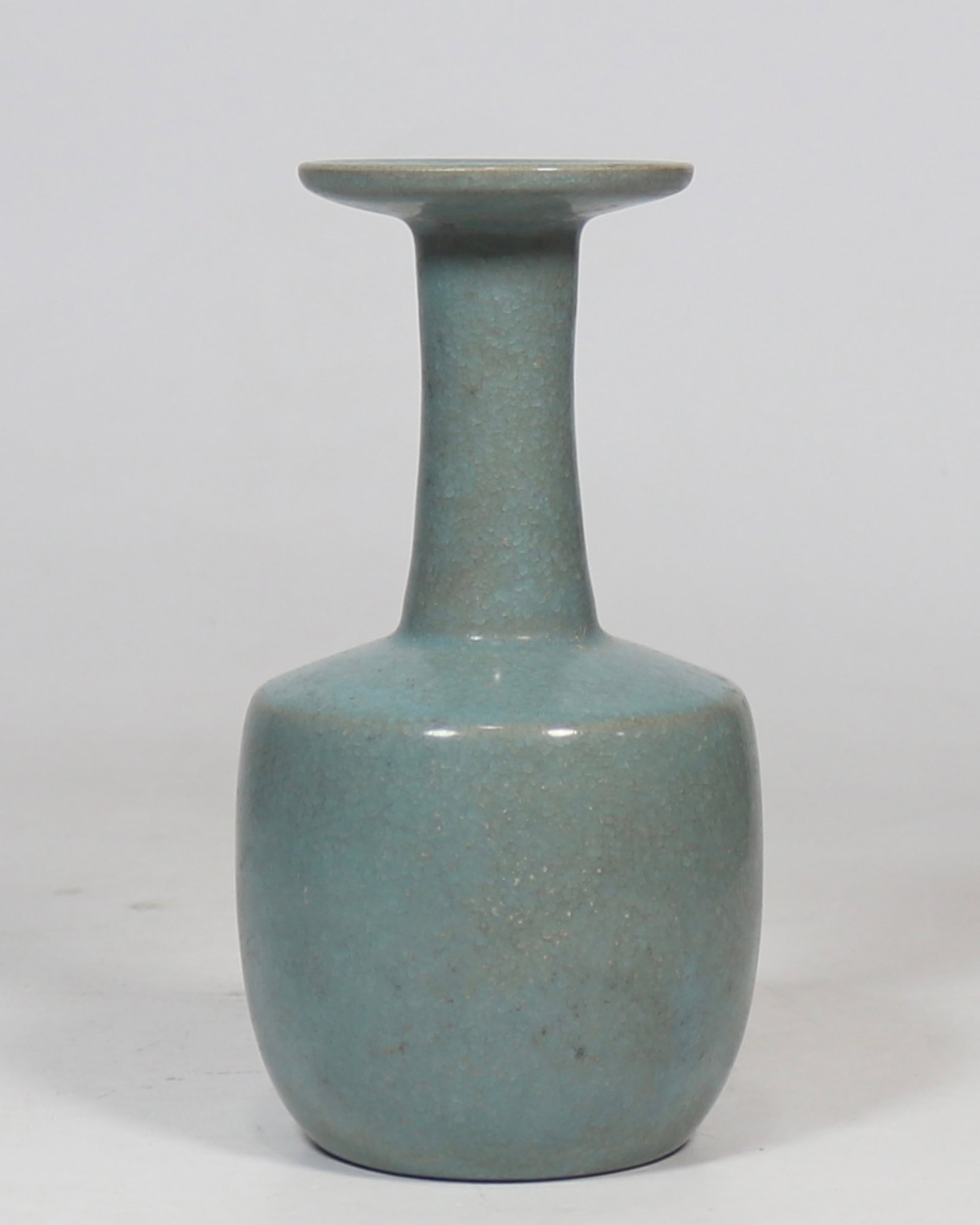 An Exquisite Ru yao Vase,with an Imperial Poem by Emperor Qianlong: An Exquisite Ru yao Vase,with an Imperial Poem by Emperor Qianlong,Song Dynasty,China,Size:7.3in