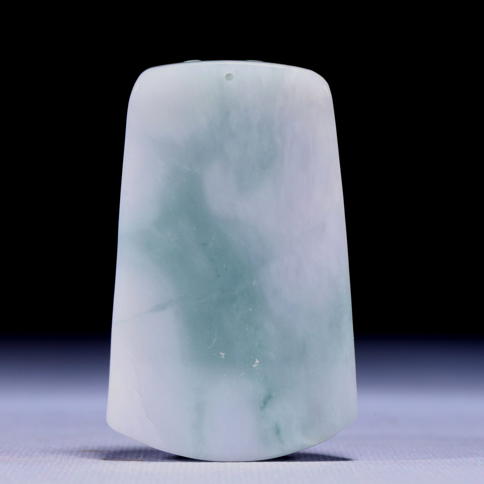 An Exquisite Jadeite Landscape Pattern Pendant - 4