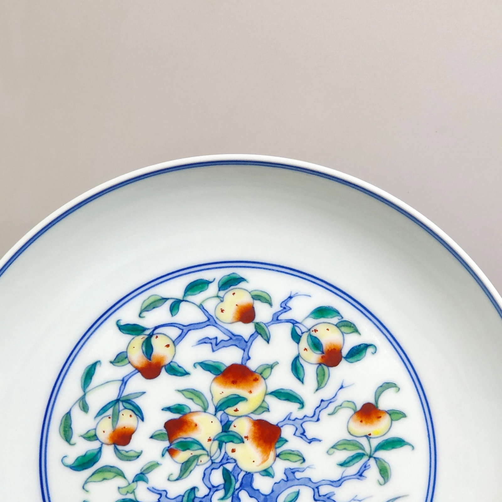 An Exquisite Doucai Crane Pattern Plate - 4