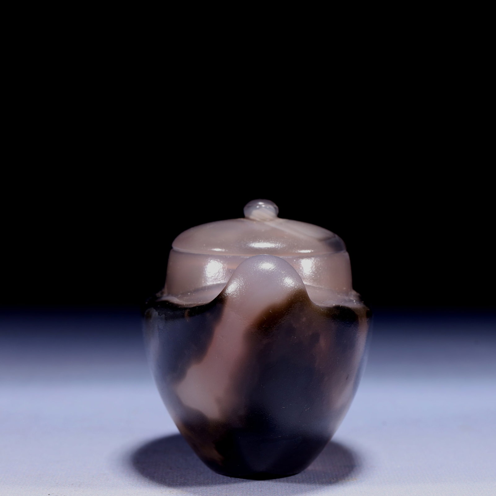 An Exquisite Agate Brush Washer - 11