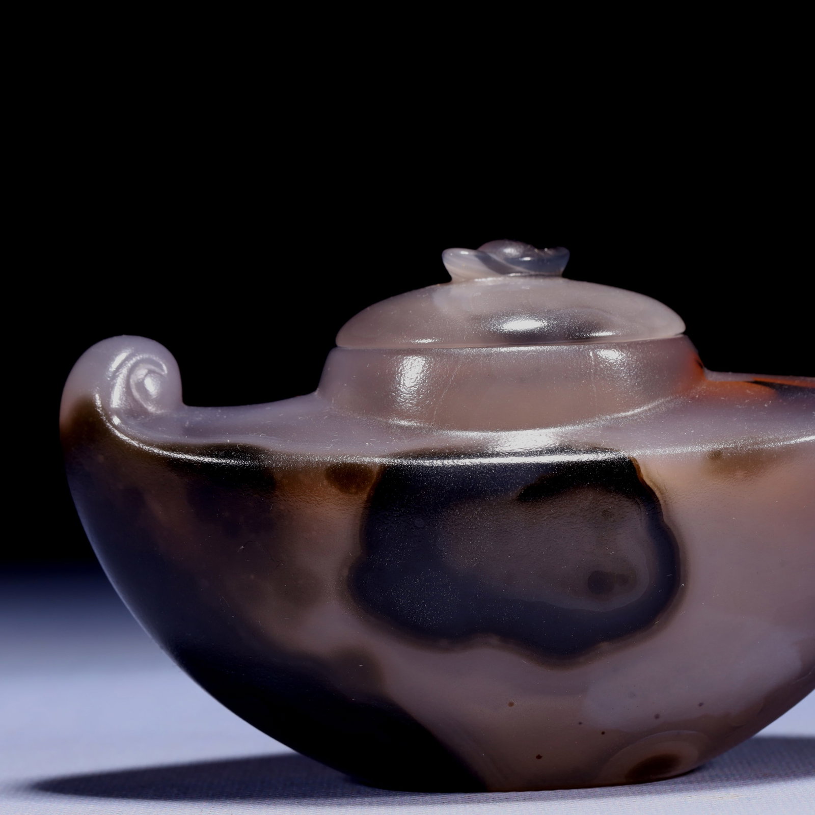 An Exquisite Agate Brush Washer - 2