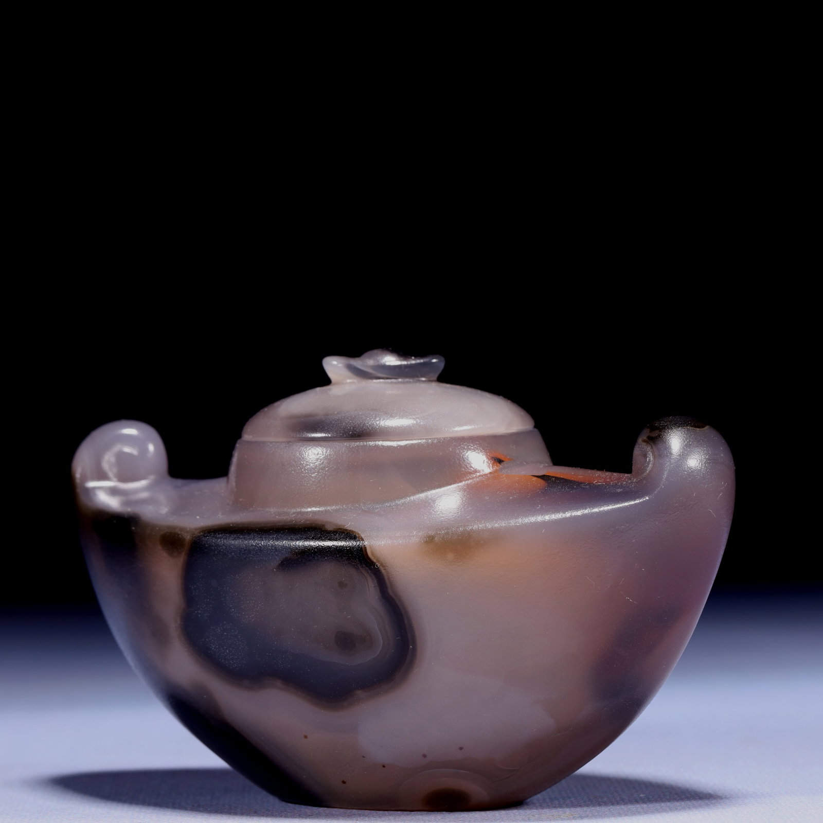 An Exquisite Agate Brush Washer - 4