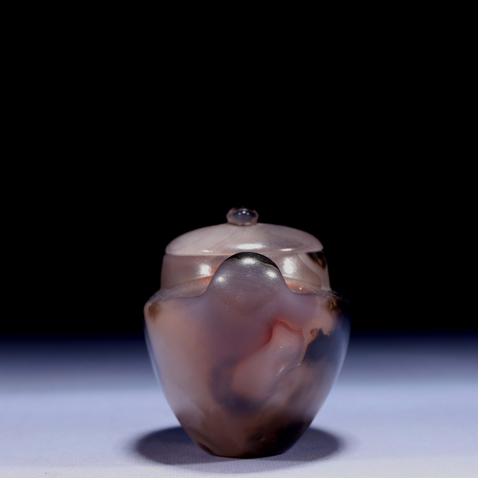 An Exquisite Agate Brush Washer - 5