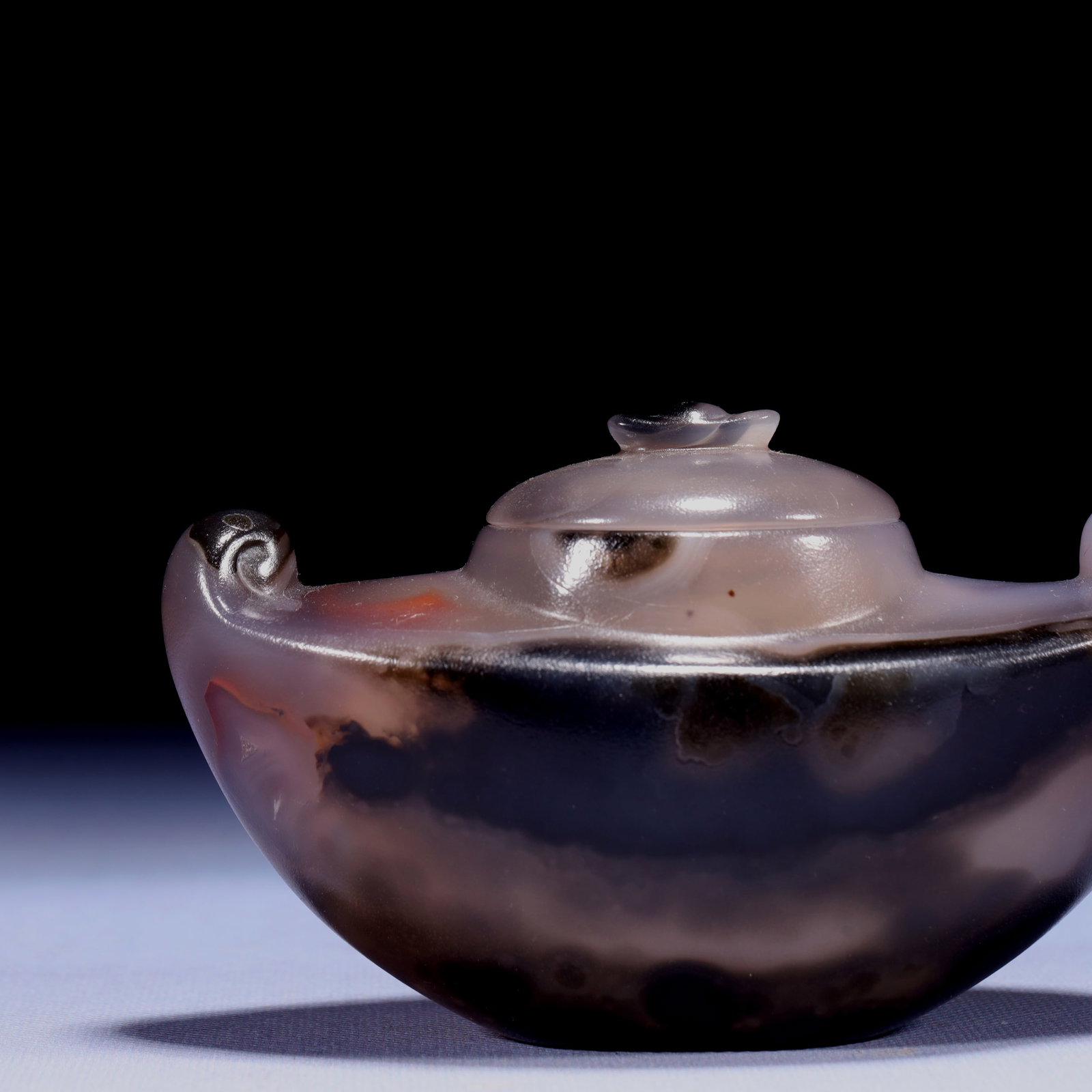 An Exquisite Agate Brush Washer - 8
