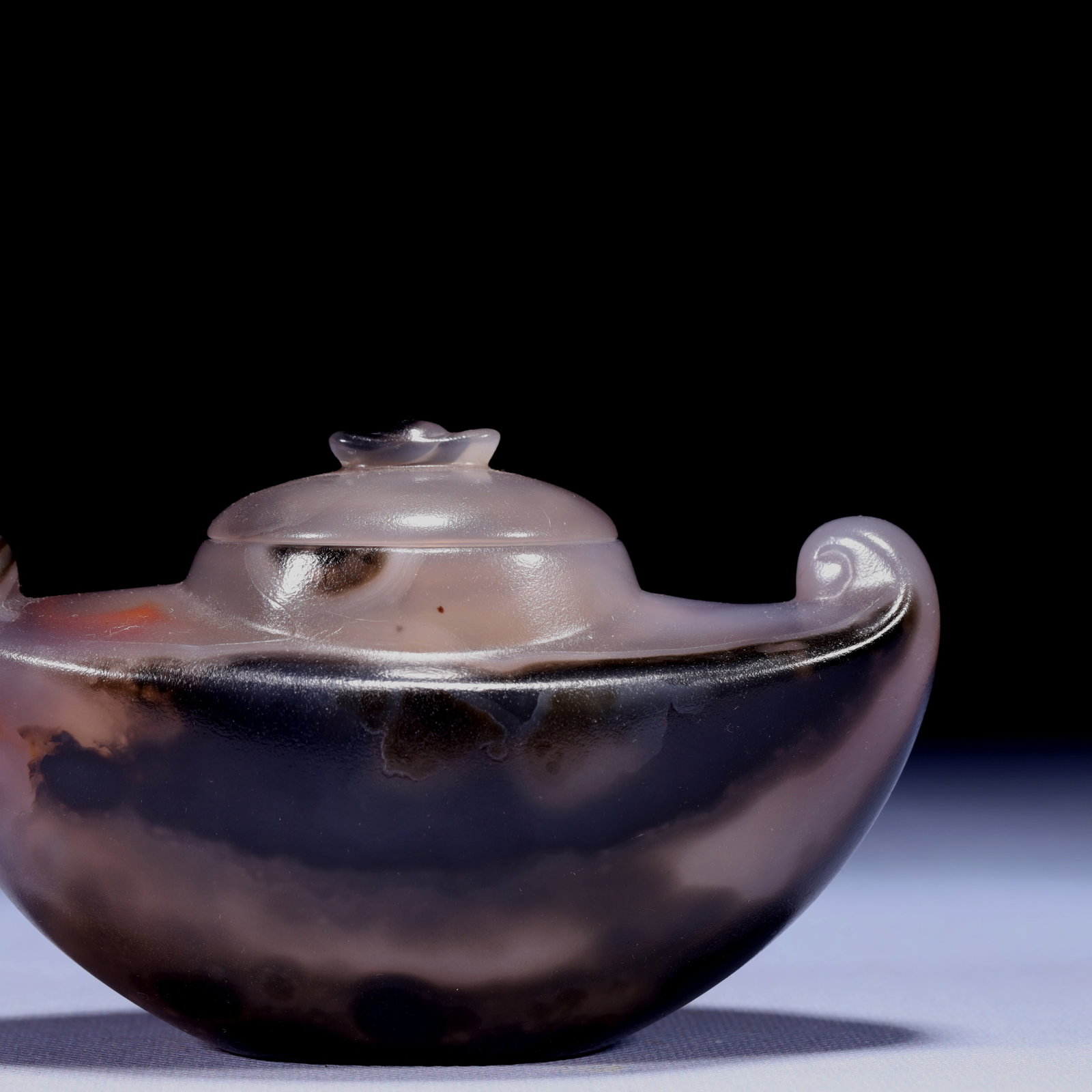 An Exquisite Agate Brush Washer - 9