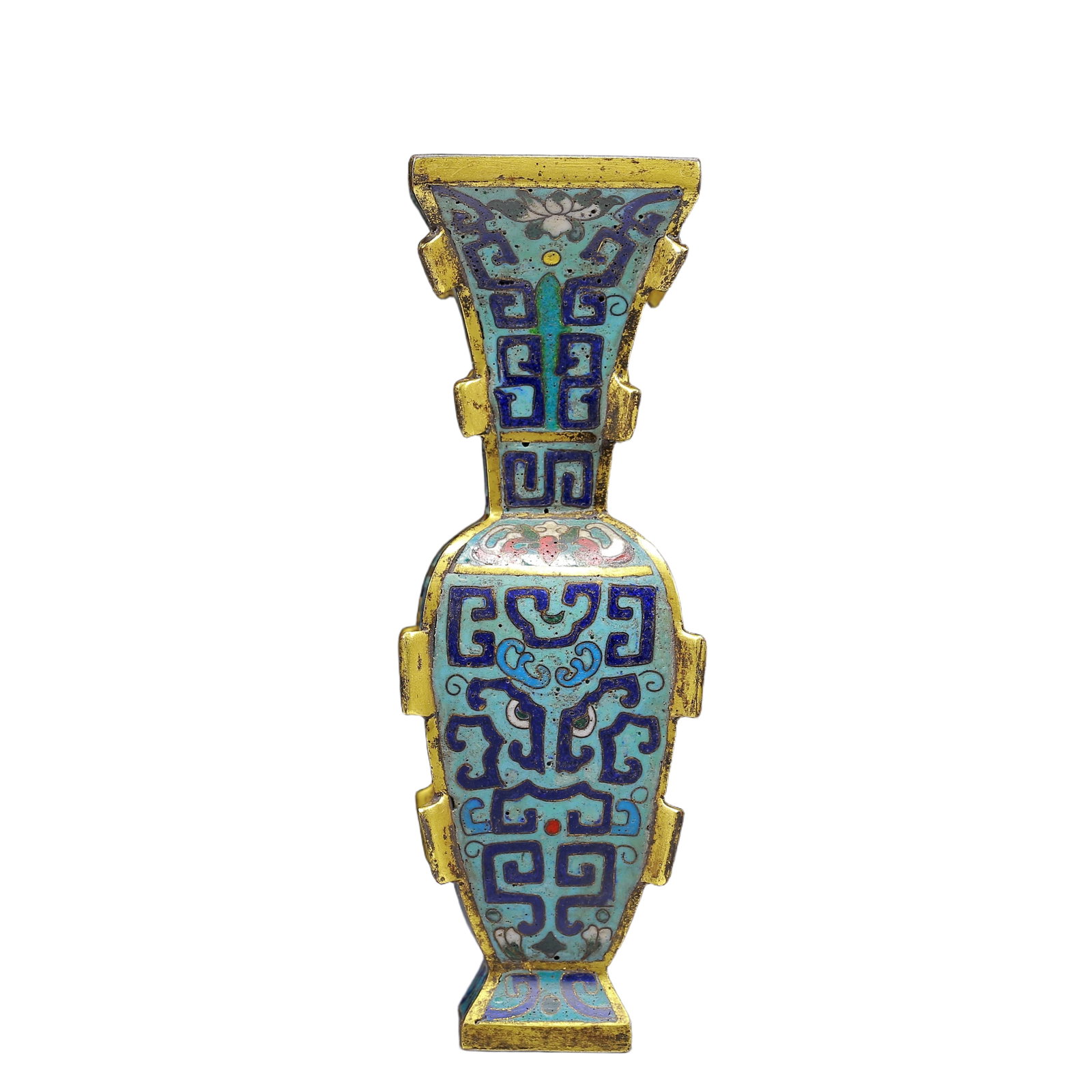 An Exquisite Cloisonne Beast-Face Pattern Vase - 2