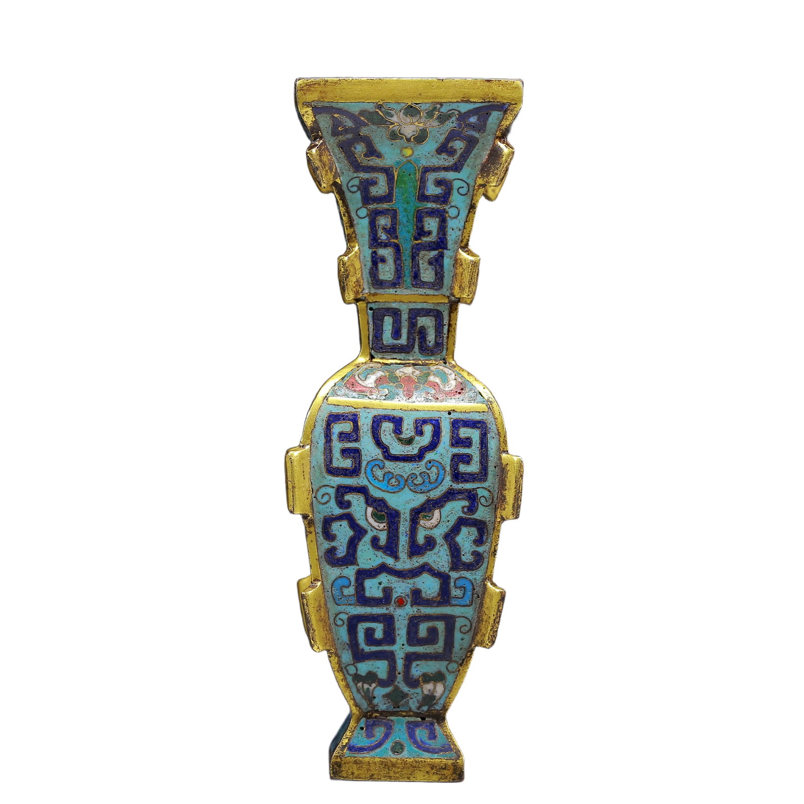 An Exquisite Cloisonne Beast-Face Pattern Vase - 4
