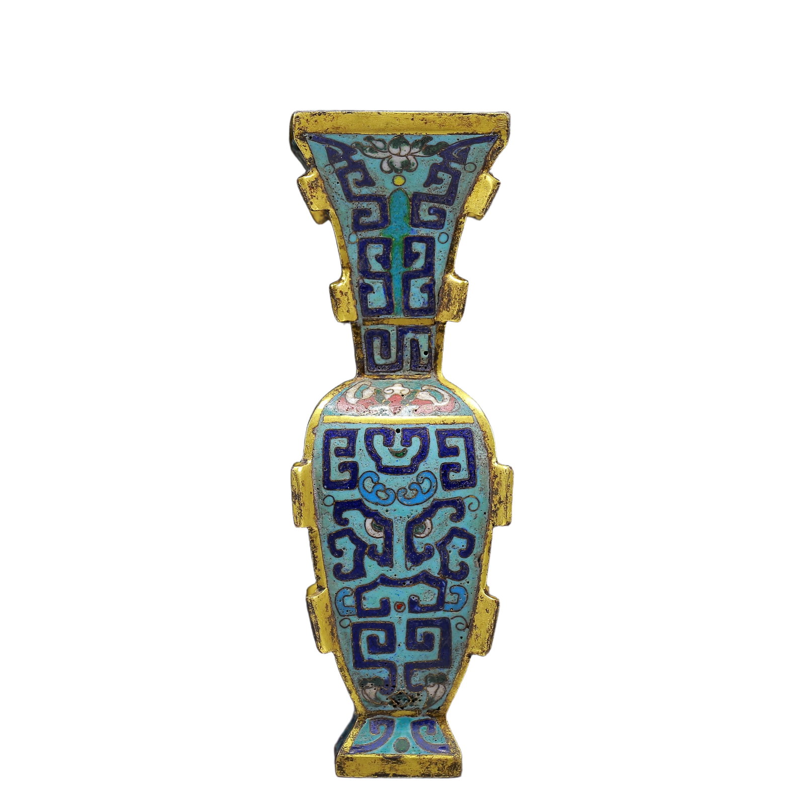 An Exquisite Cloisonne Beast-Face Pattern Vase - 5