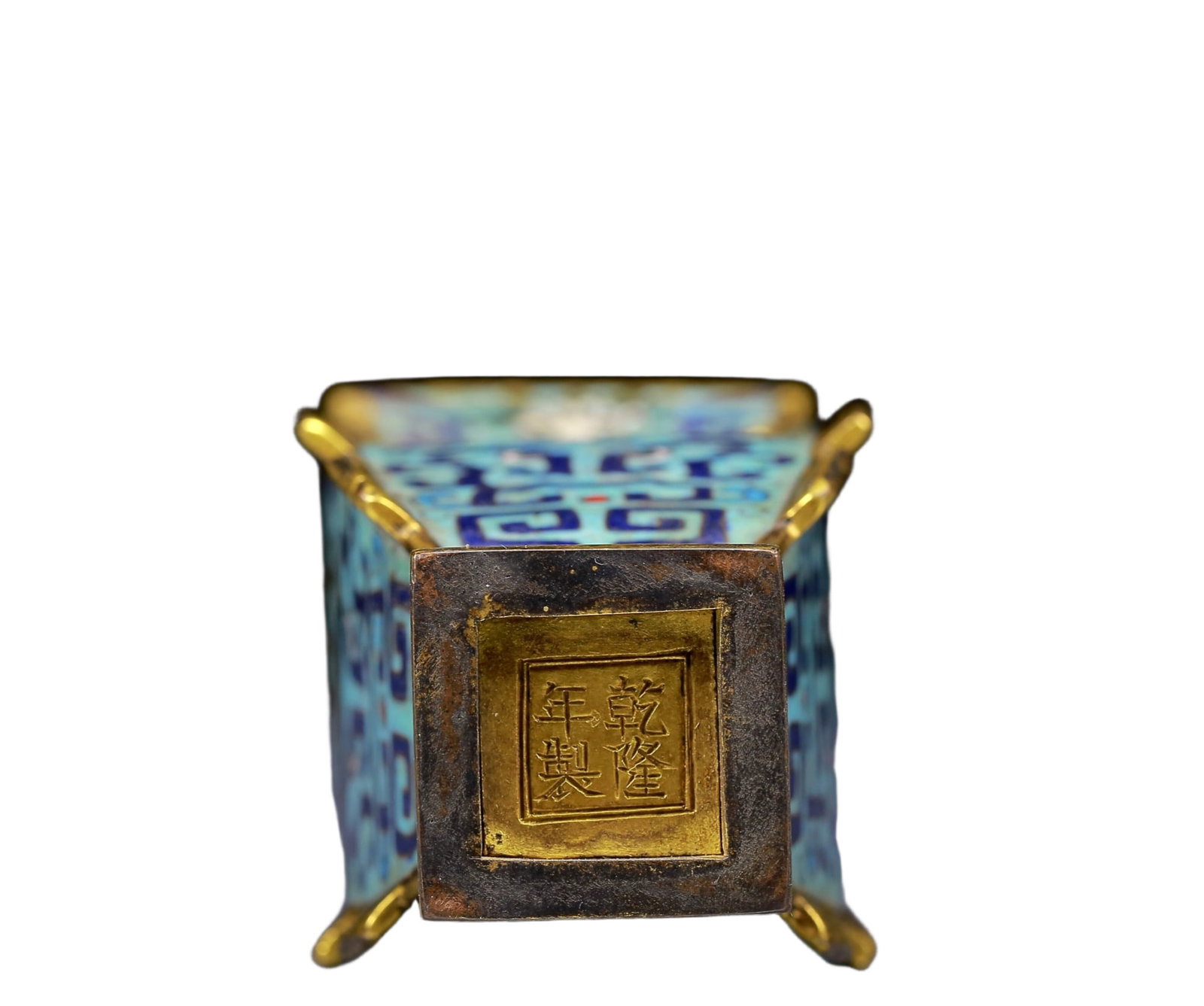 An Exquisite Cloisonne Beast-Face Pattern Vase - 7