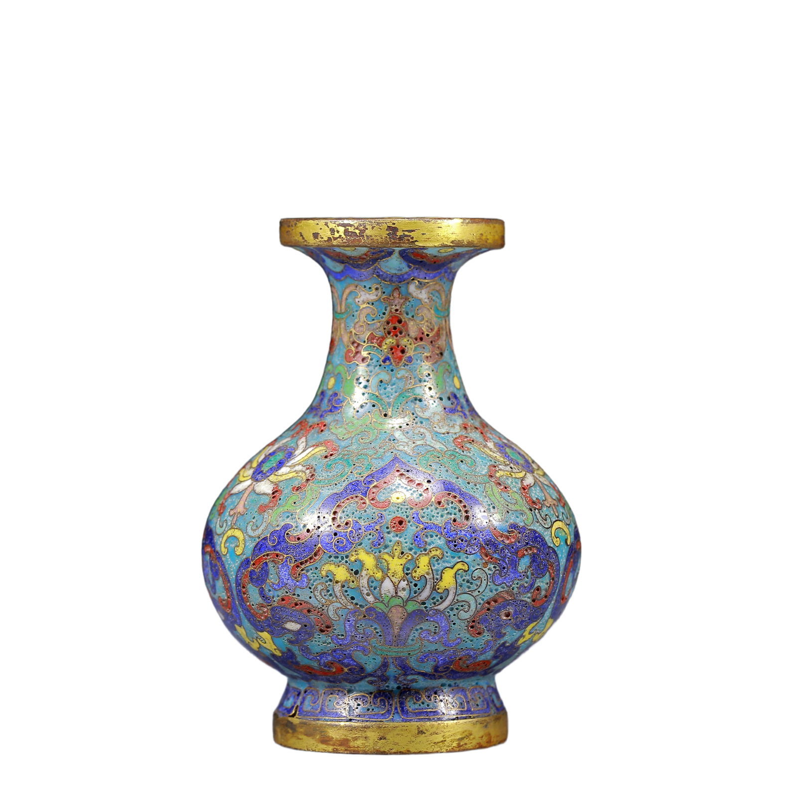 An Exquisite Cloisonne Flower Pattern Vase - 2