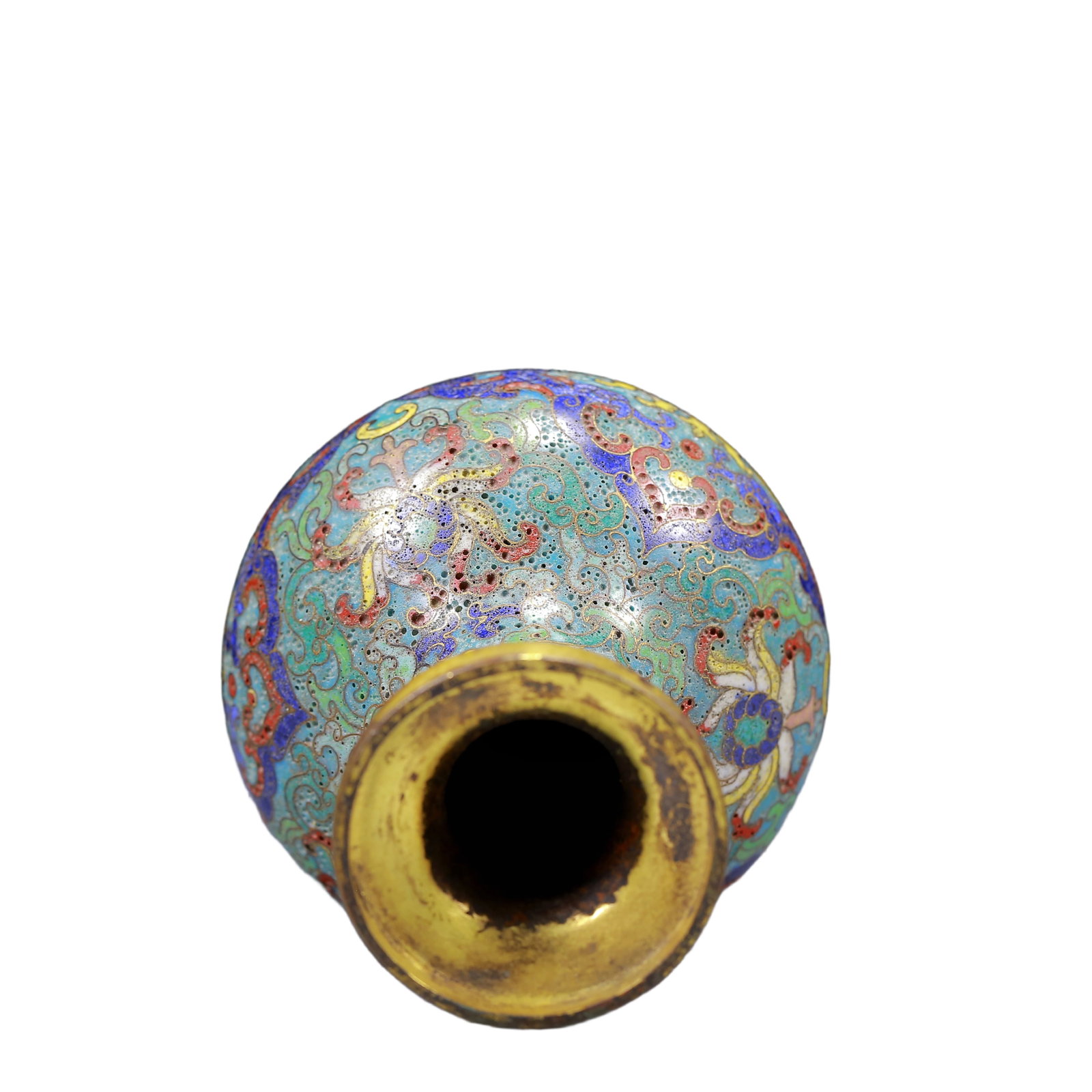 An Exquisite Cloisonne Flower Pattern Vase - 4