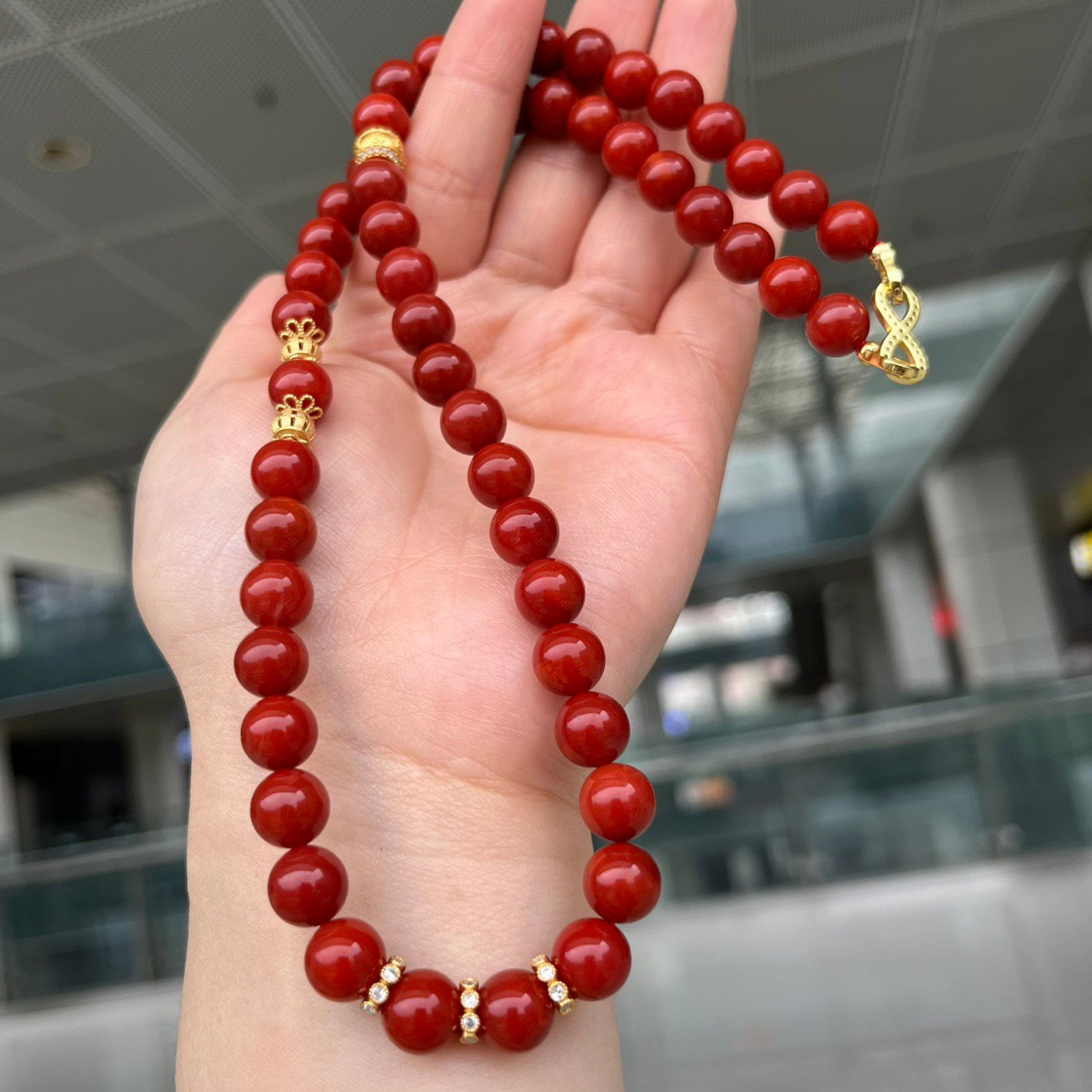 An Exquisite Agate Necklace - 4