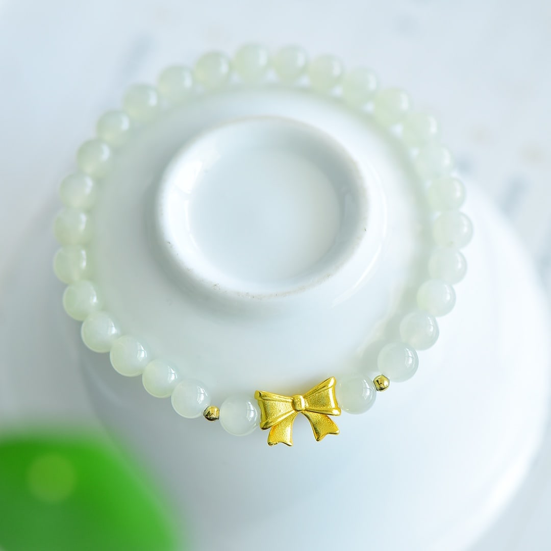 An Exquisite White Jade Bracelets - 2
