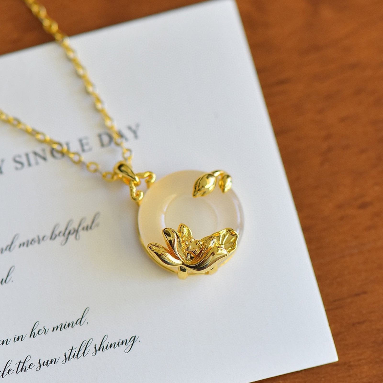 An Exquisite Lotus Pattern Pendant - 2