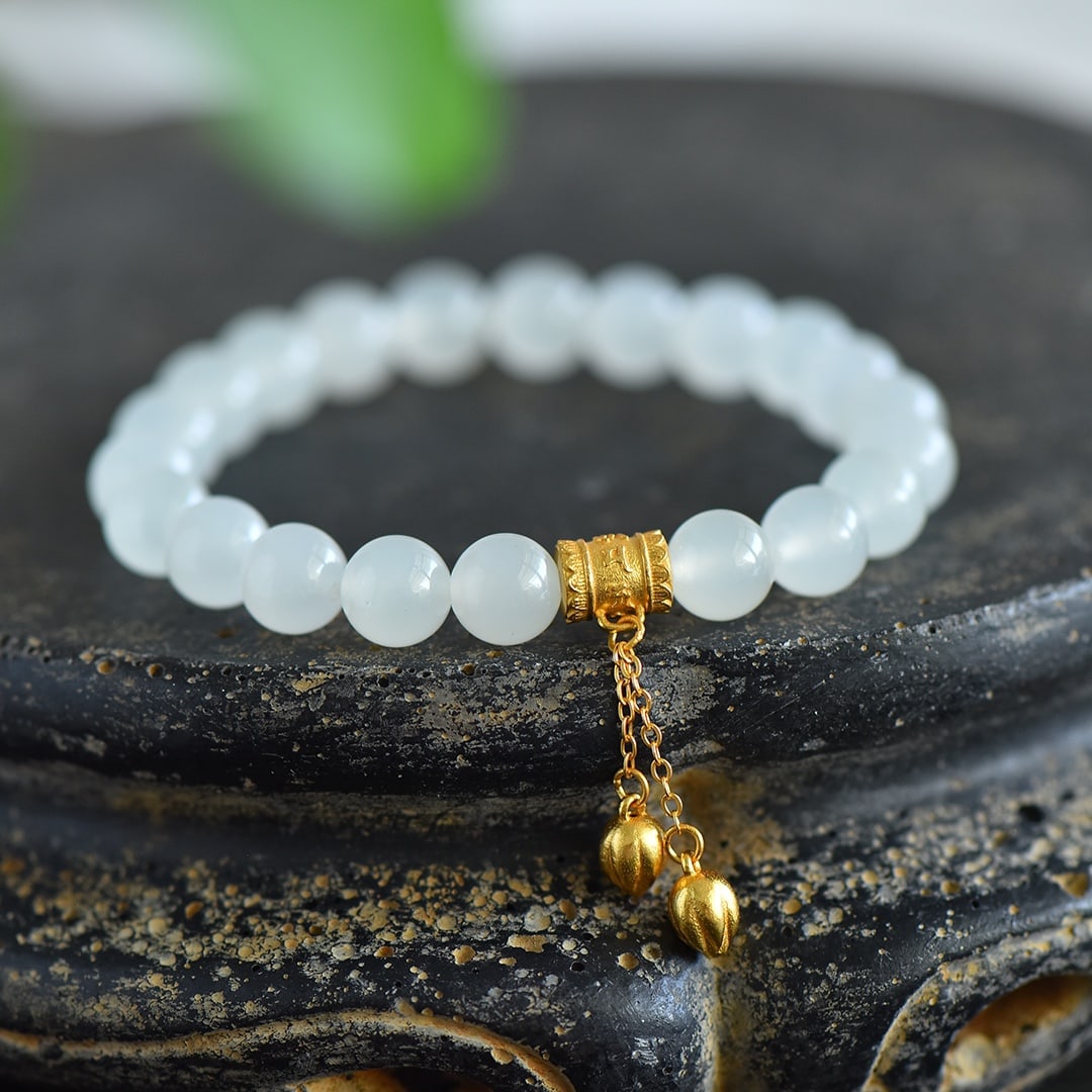 An Exquisite White Jade Bracelets - 3