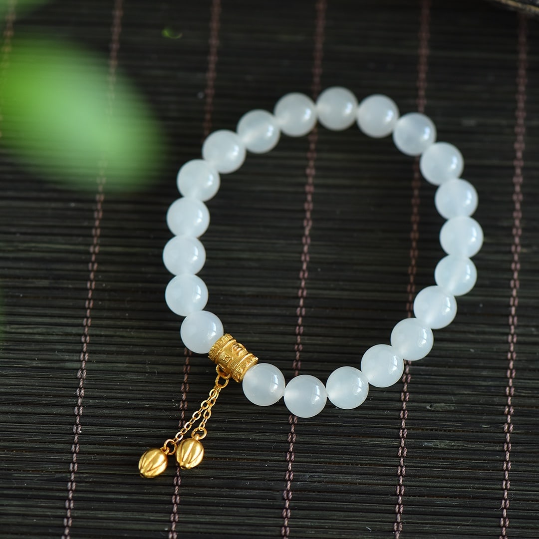 An Exquisite White Jade Bracelets - 4
