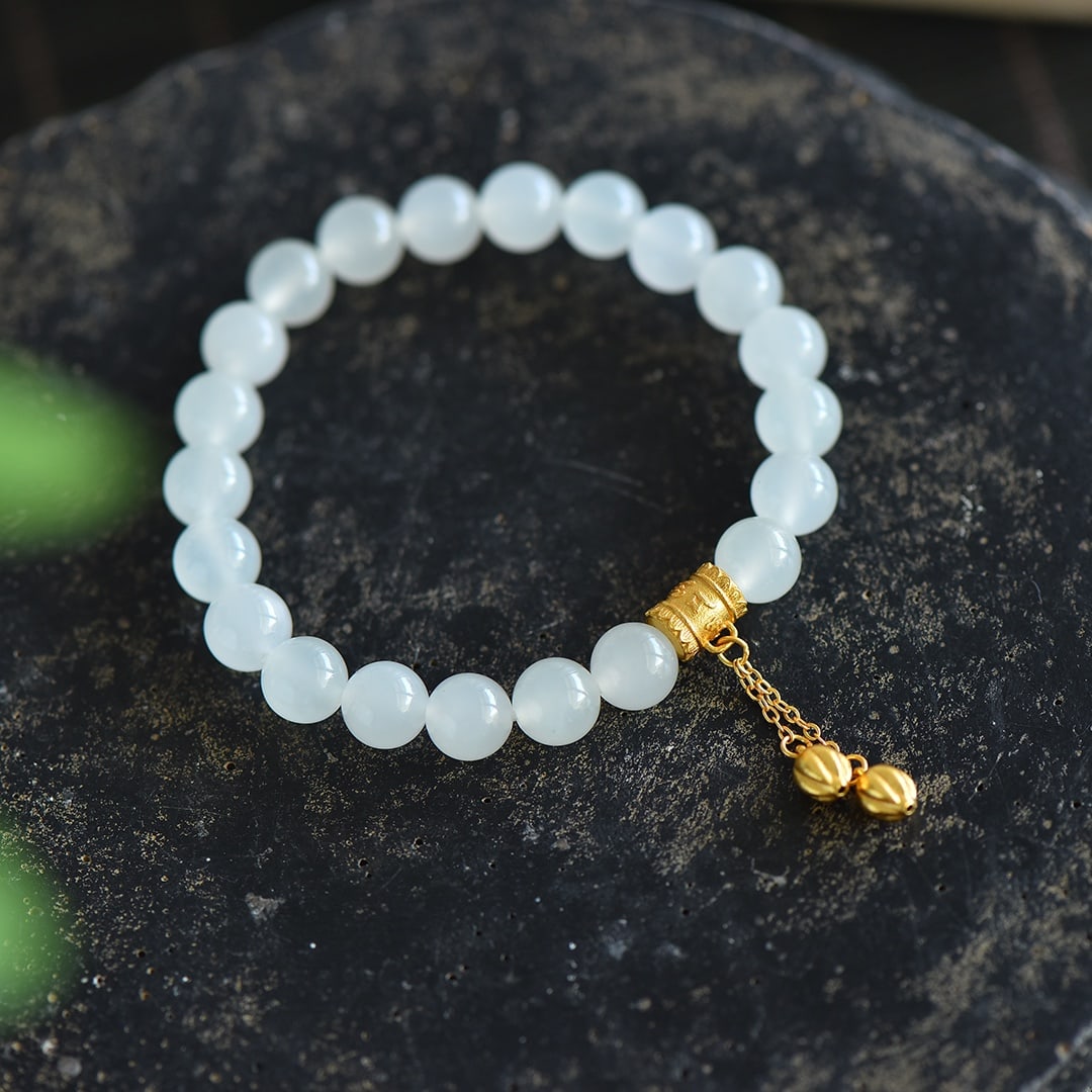 An Exquisite White Jade Bracelets - 5