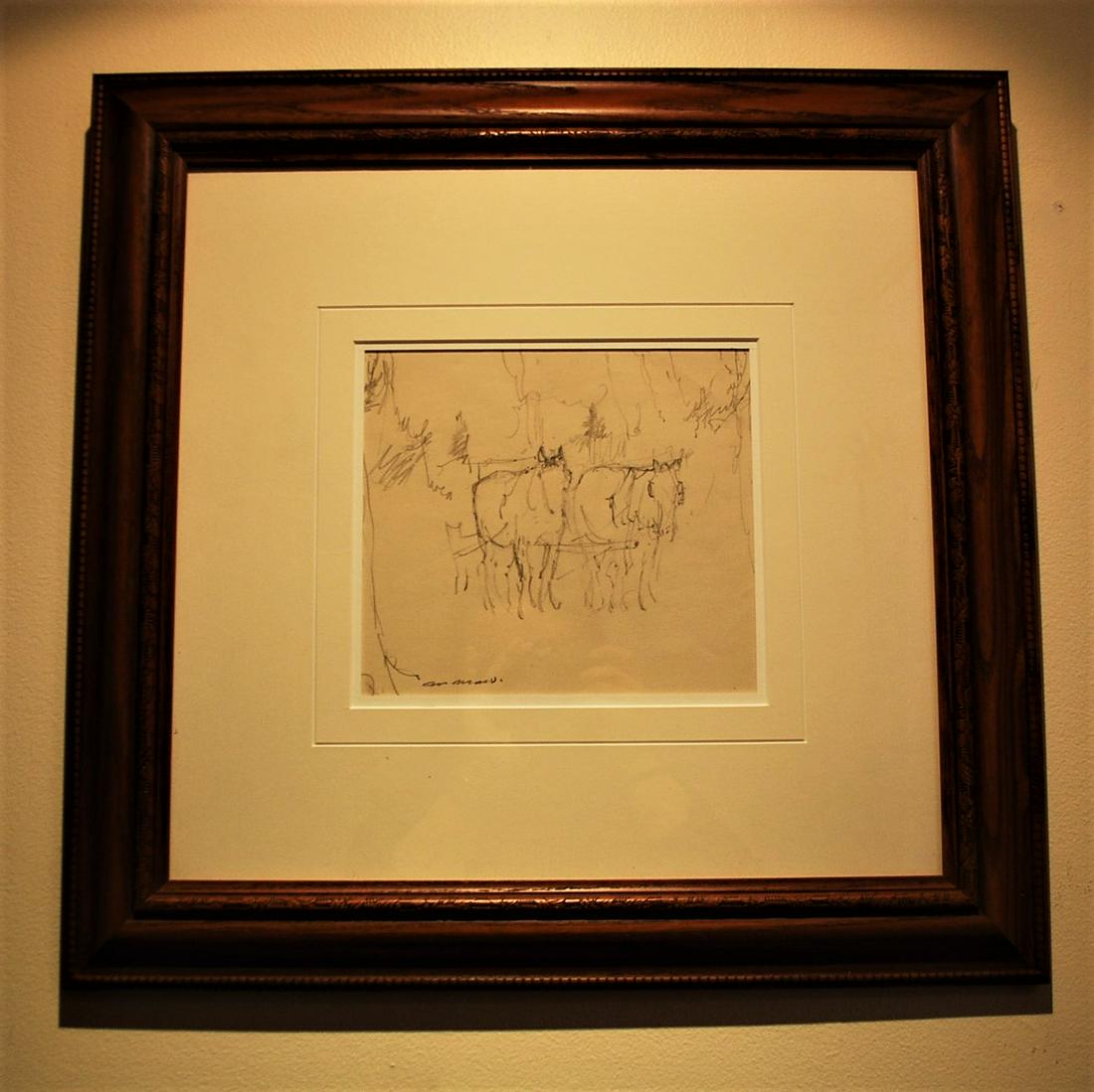 Manley Edward Macdonald Draught Horses Sketch (1 of 5)