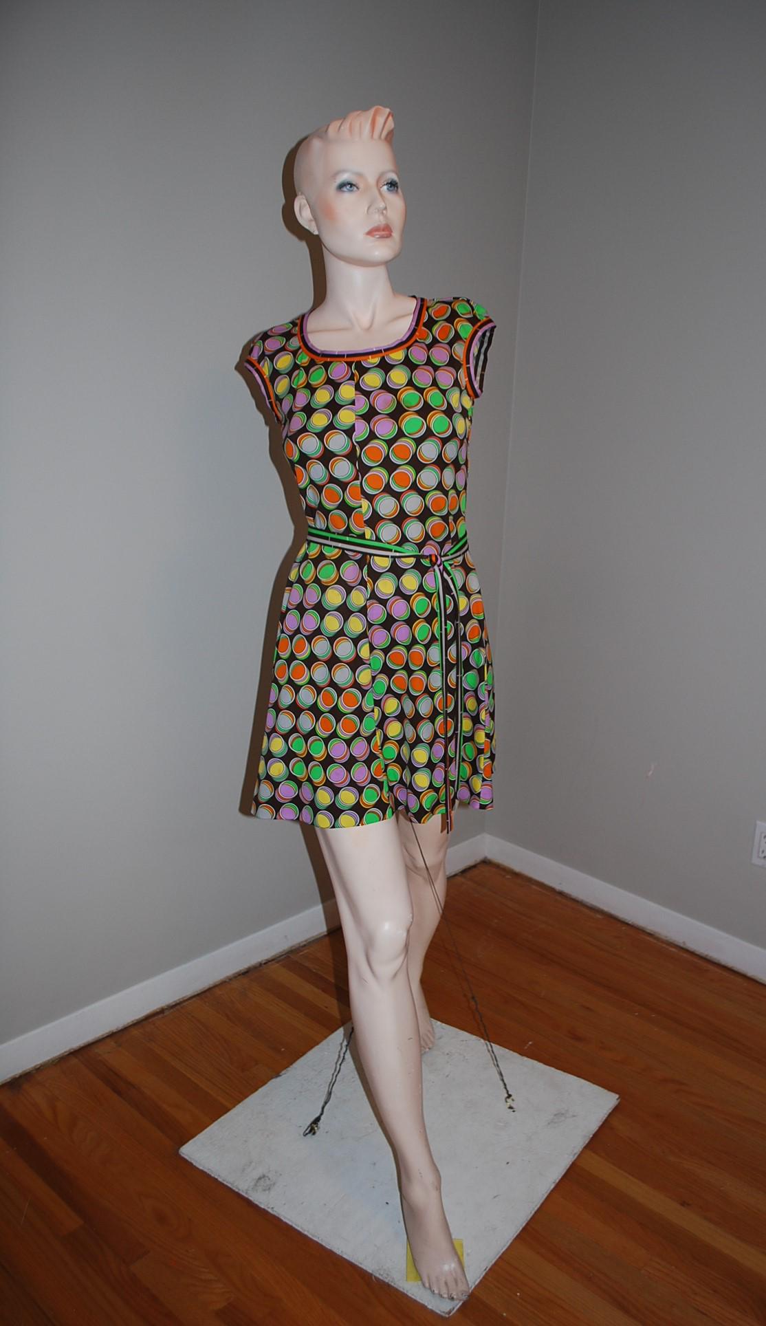 Collector's Items by Anne Fogarty Vintage 60s Dress: Artist: Anne Fogarty Designer. Title: Collector's Items by Anne Fogarty 60s Dress Date: 1960's Medium: Polyester Description: 1960s era mini dress, 100% polyester, made in Hong Kong. Anne Fogarty was