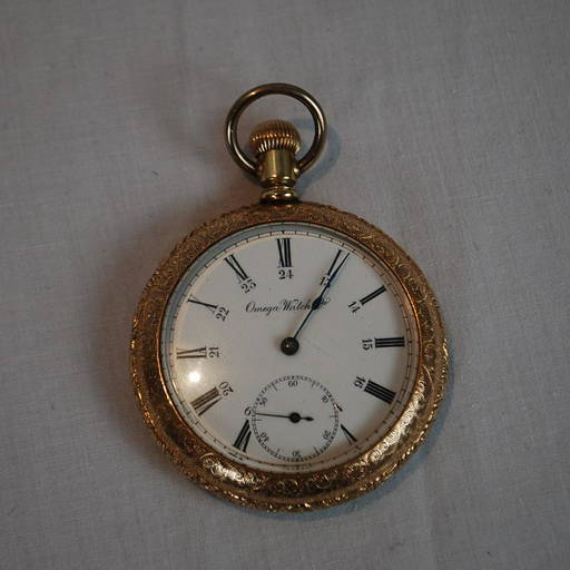 Omega Gold Fob Watch with Floral Engraving Dec 12, 2021 Storia