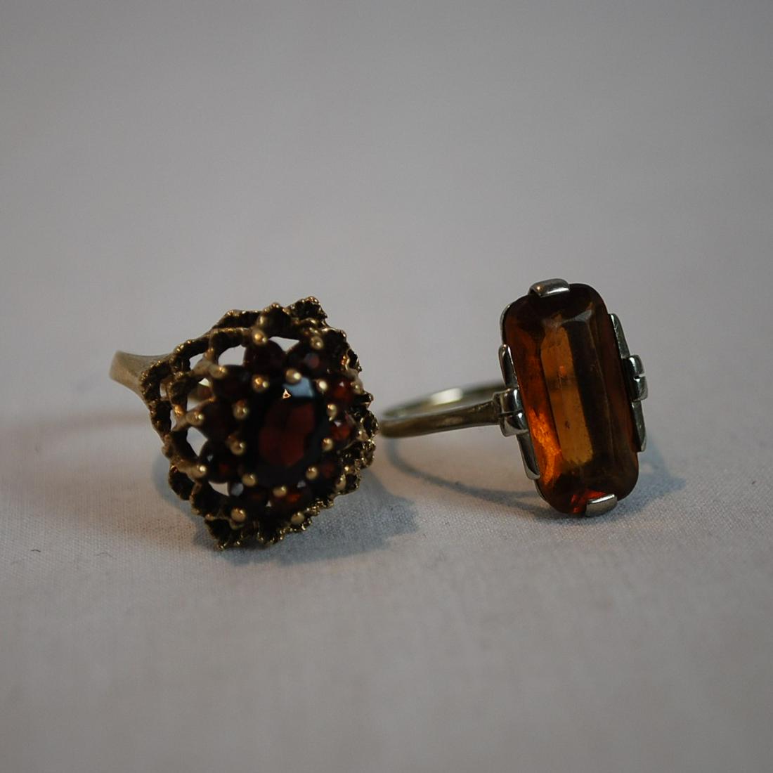 Two Gold Rings with gemstones (1 of 6)