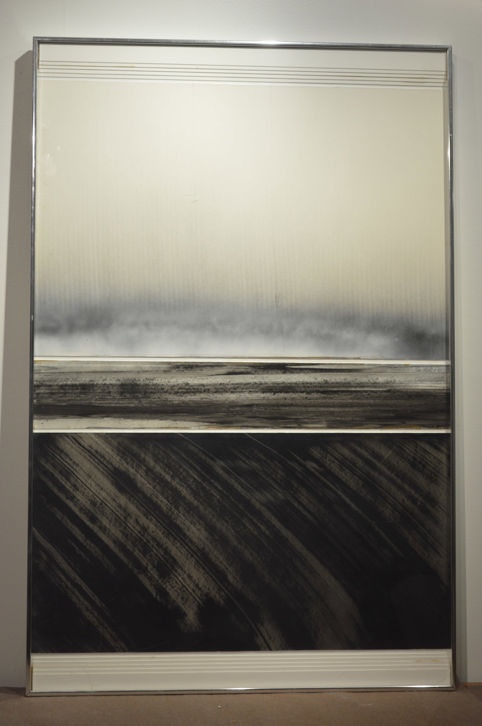 Wind Rake: Title: Wind Rake Creator: Ron Bolt Date: 1981 Details: Roberts Gallery label Height: 29.5 inches Width: 45 inches