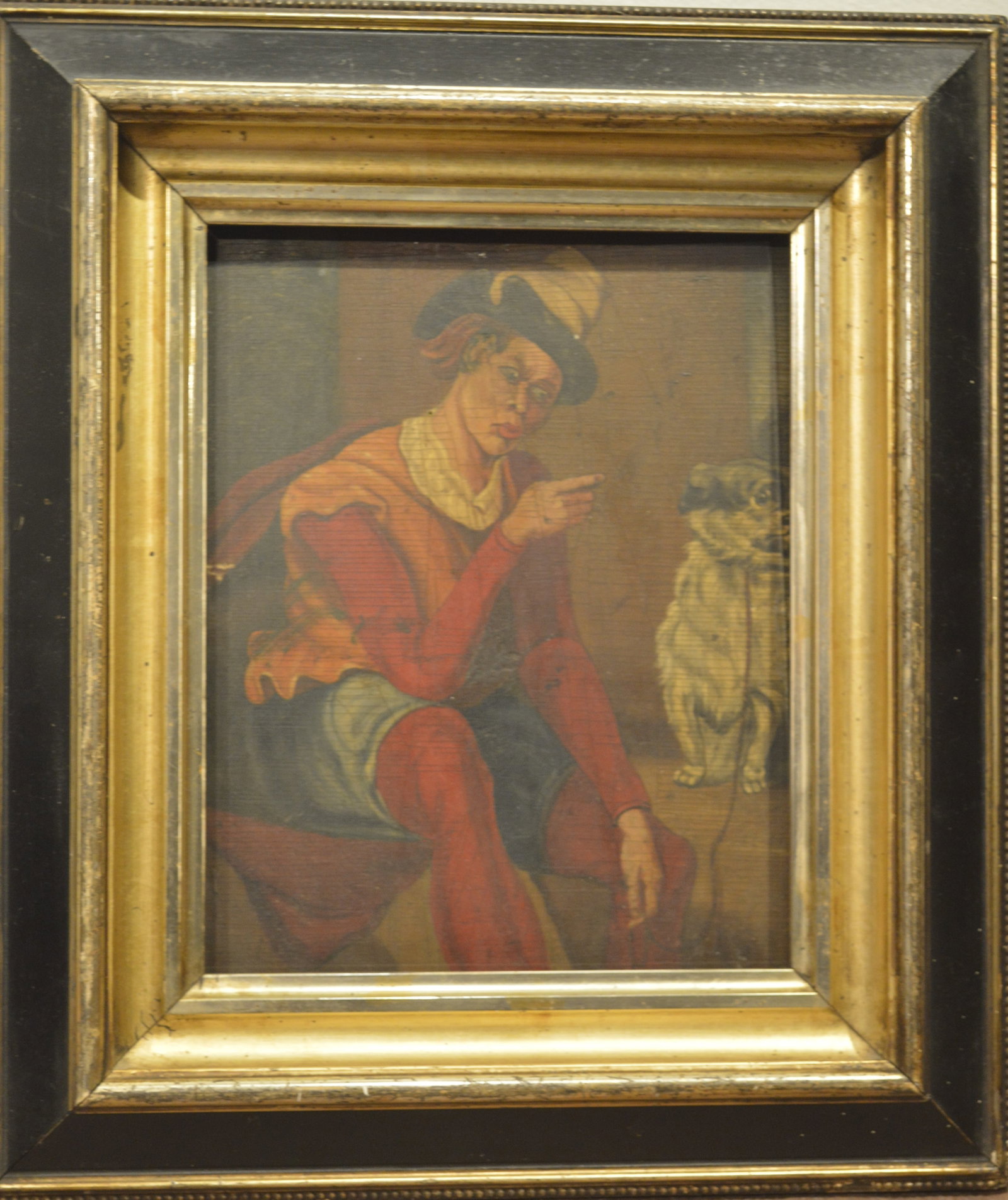 Lance & Dog 'Crab" from "Two Gentlemen of Verona": Title: Lance & his Dog Crab from "Two Gentlemen of Verona" Date: Estimated, 18th century Height: 9 inches Width: 7 inches