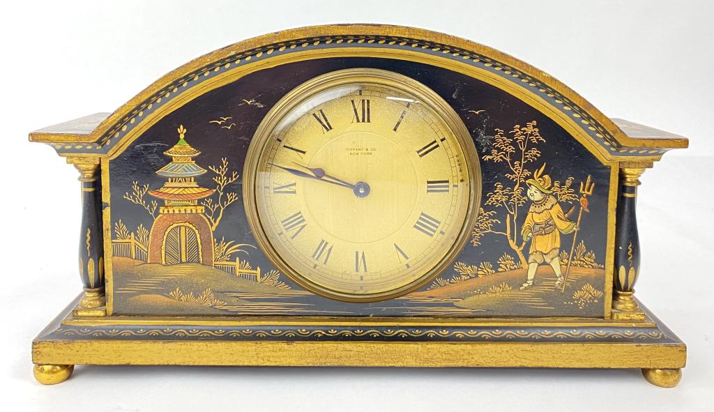 Antique Tiffany & Co Hand Painted Mantle Clock (1 of 11)