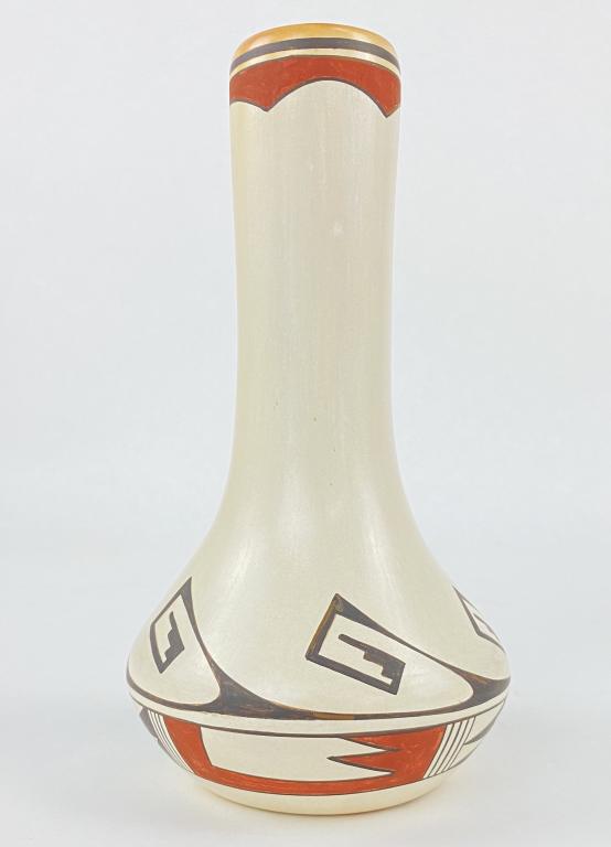 Grace Navasie Signed Hopi Polychrome Pottery Vase (1 of 4)