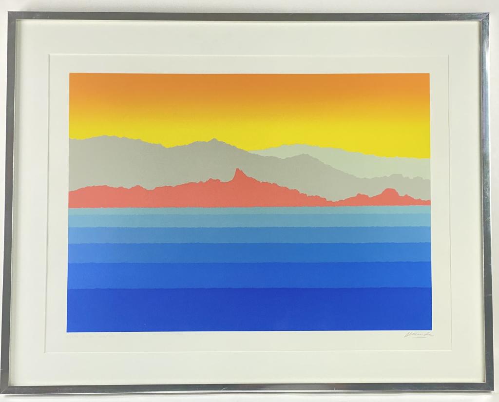 Arthur Secunda Serigraph #248/250: "Costa Del Sol" Frame 37"x29" Please see photos for details.