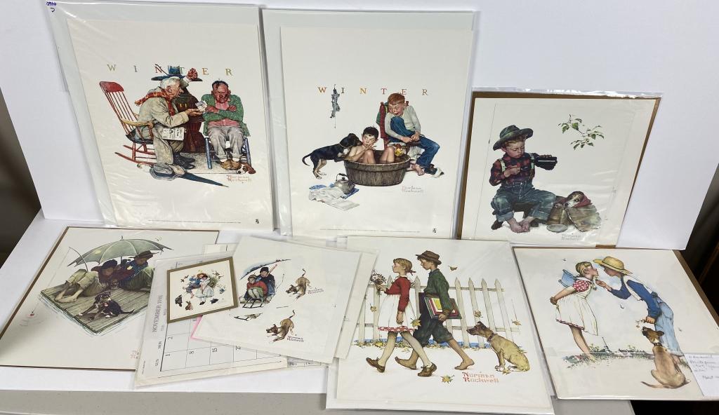 Lot of 40+ Norman Rockwell Prints (1 of 5)