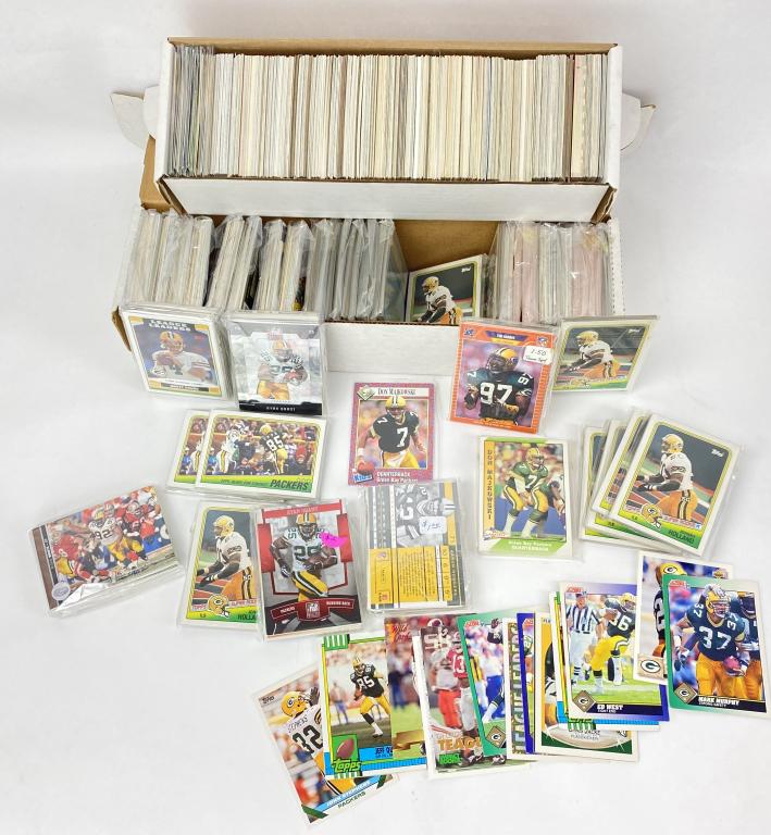 (2) Boxes Full Of Green Bay Packer Collector Cards (1 of 5)