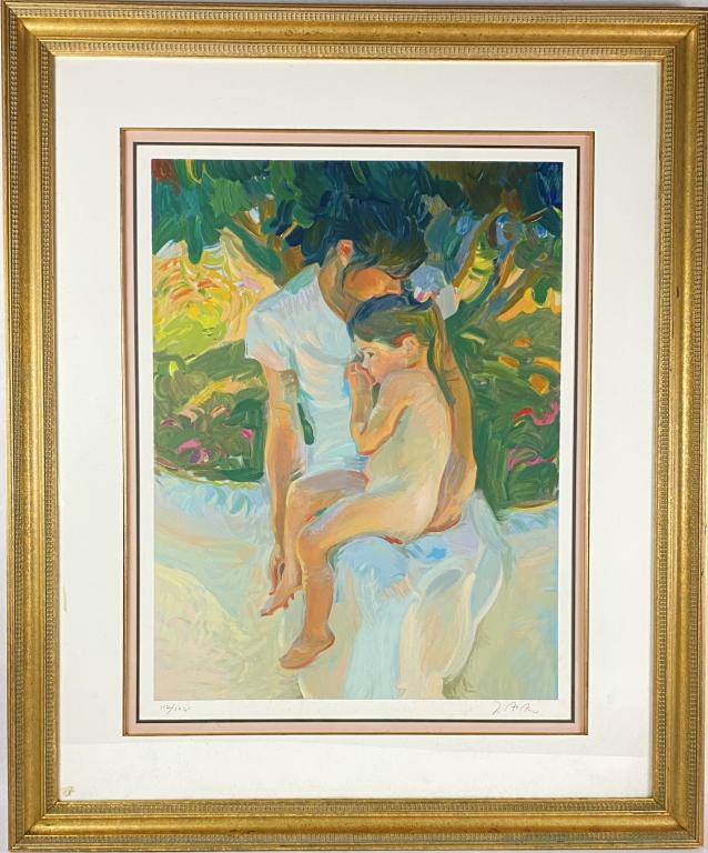 John Asaro Signed Lithograph "Mother's Love" (1 of 5)