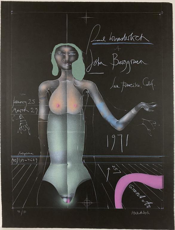 Paul Wunderlich Lithograph "For John" (1 of 3)