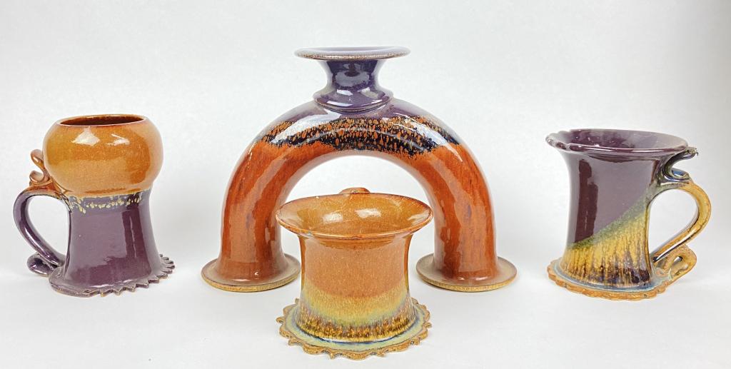 (4) Georgette Zirbes Stoneware Pieces (1 of 4)