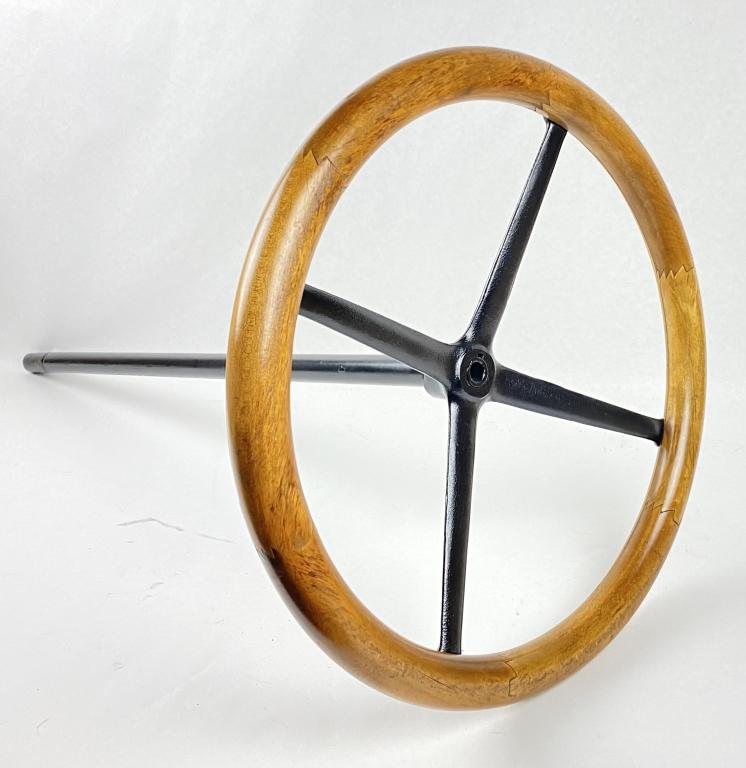 Model T or A Steering Wheel: Diameter 18" Shaft 34" Long