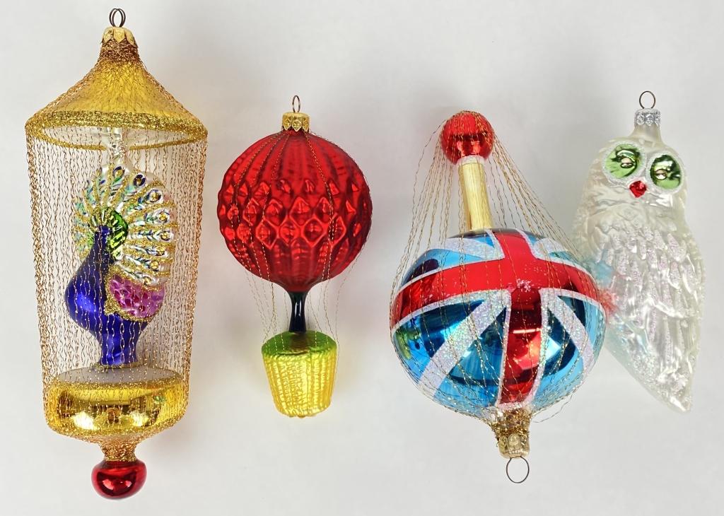 (4) Christopher Radko Christmas Ornaments (1 of 4)