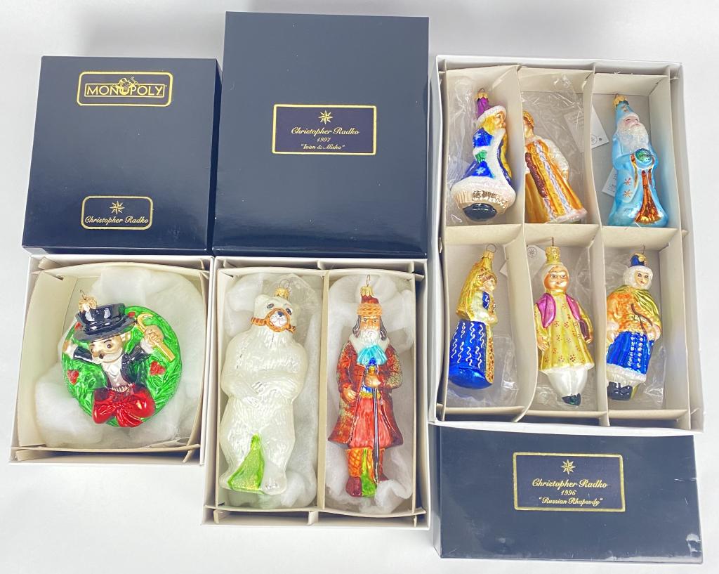 (9) Christopher Radko Christmas Ornaments (1 of 4)
