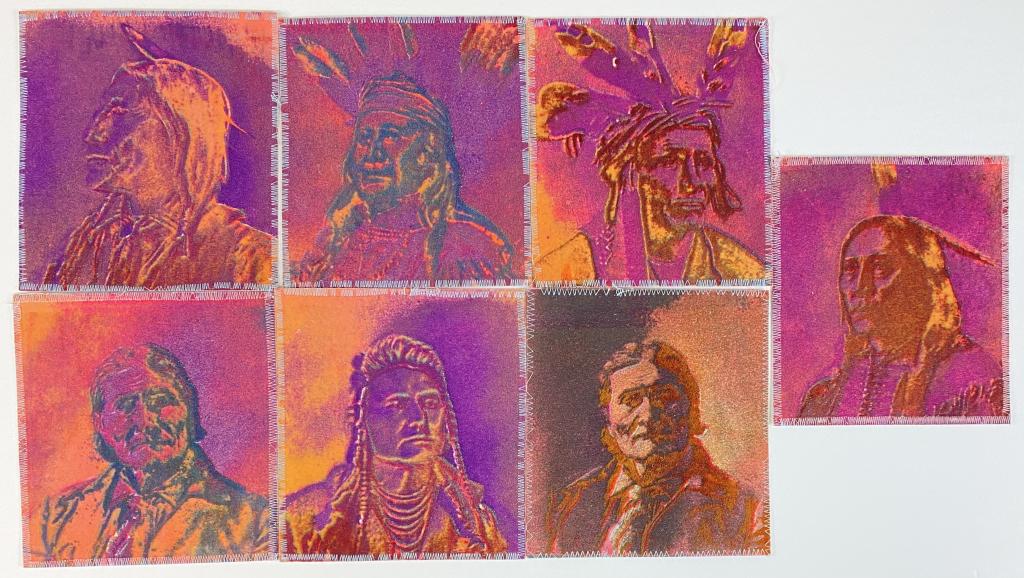 (7) William Weege Mixed Media "Indian Unique" 1973 (1 of 4)