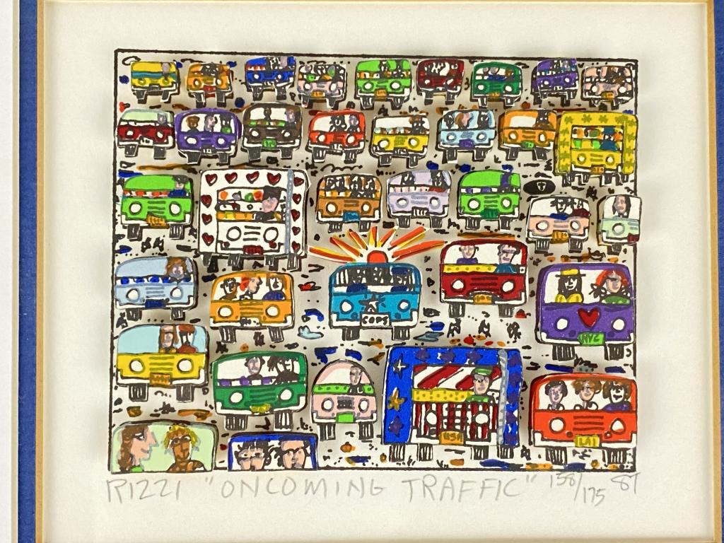 James Rizzi 3D Serigraph "Oncoming Traffic" (1 of 3)