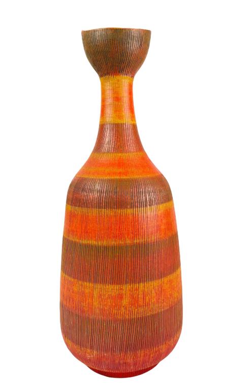 Aldo Londi For Bitossi MCM Vase 20": Good condition no chips or cracks.