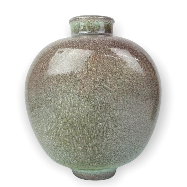 Chantal German Pottery Vase Crackle Finish (1 of 5)