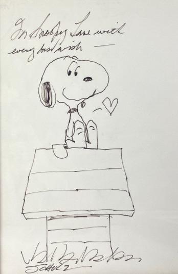 Charles Schulz Original Snoopy Drawing Signed (1 of 3)