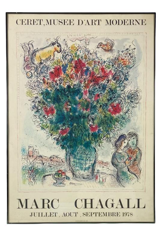 Marc Chagall Ceret Musee D'Art Moderne Poster 1978 (1 of 1)