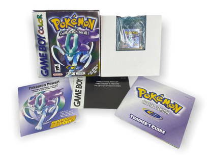 Pokemon Crystal Version Game Boy Color 2001: Game in like new condition. Comes with original box and paperwork photographed.